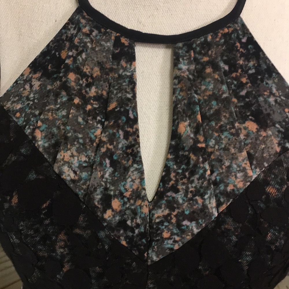 BCBGeneration floral and black lace dress - Picture 3 of 3